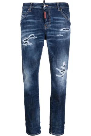Dsquared2 Mid-rise distressed skinny jeans