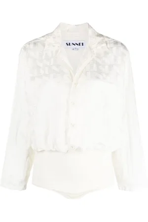 SUNNEI Logo-jacquard long-sleeve bodysuit