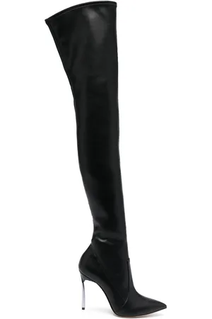 Casadei Blade 100mm thigh-high boots