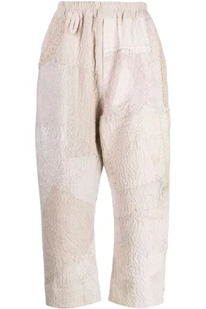 BY WALID Gerald linen cropped pants