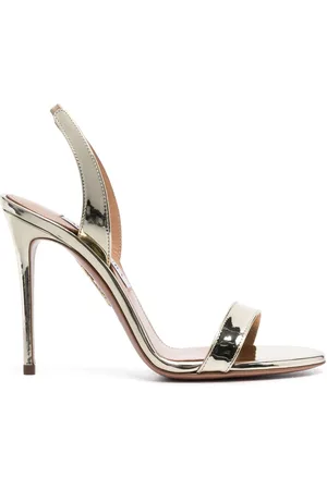 Aquazzura So Nude 110mm slingback sandals