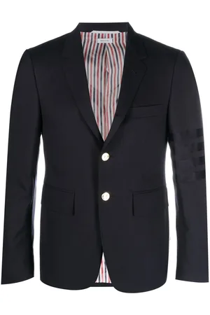 Thom Browne Signature-stripe single-breasted blazer