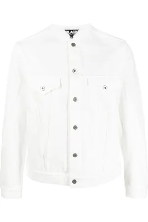 Comme des Garçons Raw-cut hem shirt jacket