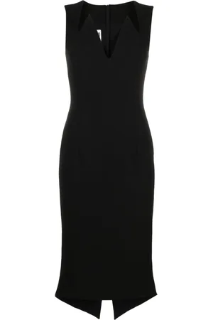 Moschino V-neck midi dress