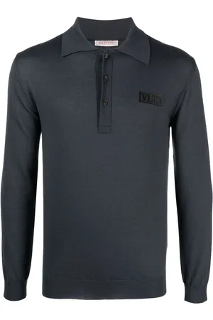 VALENTINO GARAVANI Long-sleeve virgin wool polo shirt
