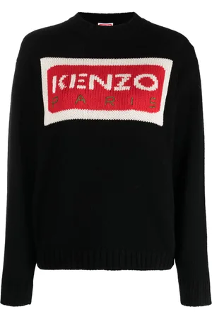 Kenzo Paris logo-intarsia jumper
