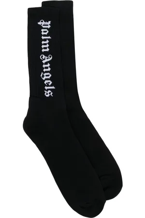 Palm Angels Intarsia-knit logo socks