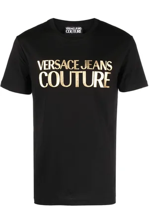 VERSACE Logo-print cotton T-shirt