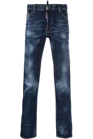 Dsquared2 Logo-patch straight-leg jeans