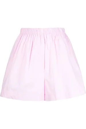 Kika Vargas Wide-leg cotton shorts