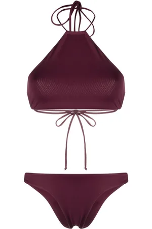 The Attico Halterneck strap bikini set