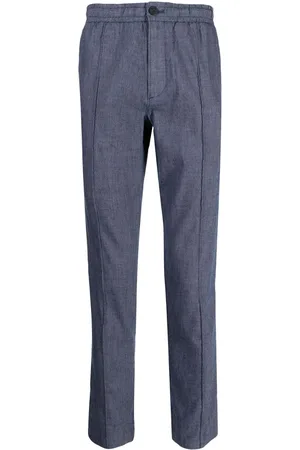 Michael Kors Cotton-linen blend pintuck trousers
