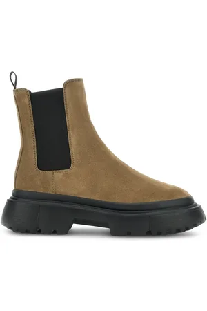 Hogan Chunky-sole suede Chelsea boots