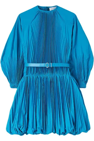 Jil Sander Plissé belted minidress