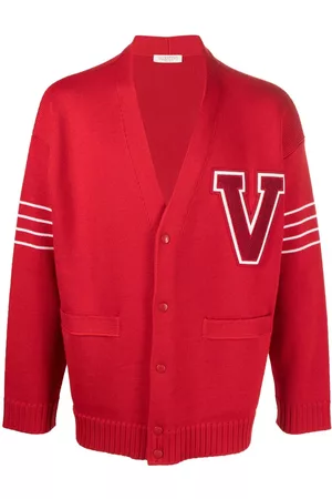 VALENTINO GARAVANI VLogo-patch wool cardigan