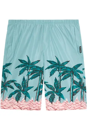 Palm Angels Palms Row-print swim shorts