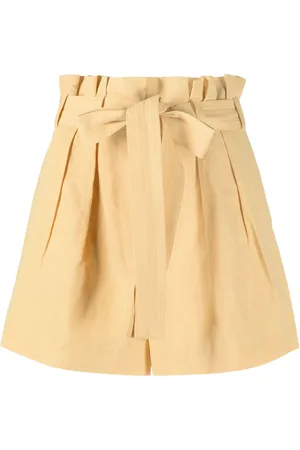 ULLA JOHNSON Belted-waist shorts