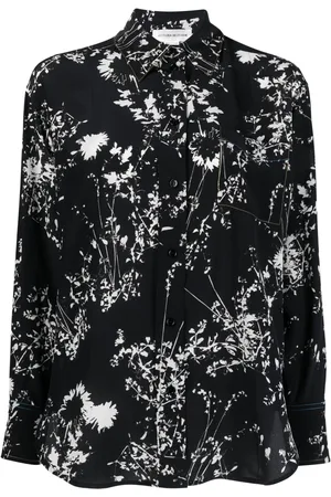 Victoria Beckham Floral-print silk shirt