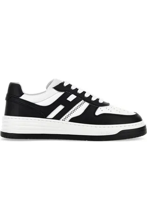 Hogan Panelled-design leather sneakers