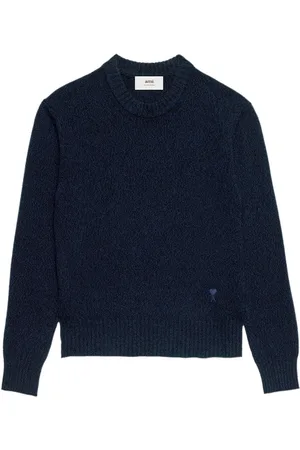Ami Logo-embroidered cashmere jumper