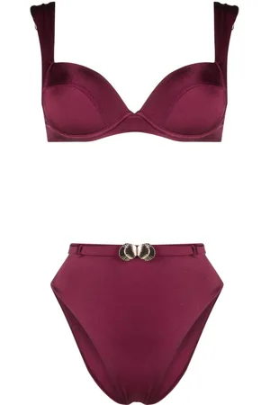 Noire Swimwear Shell-detail bikini set