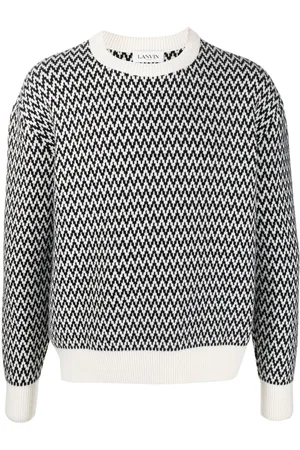 Lanvin Chevron-motif jumper