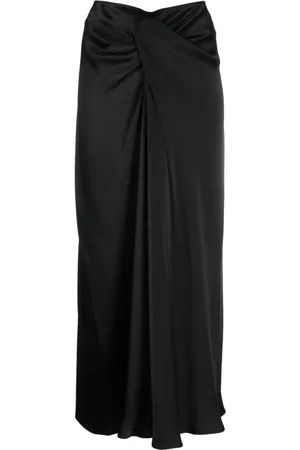 Stella McCartney Twist-detail draped midi skirt