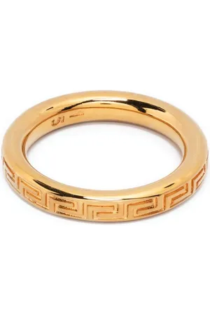 VERSACE Greek Key band ring
