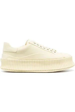 Jil Sander Lace-up panelled sneakers