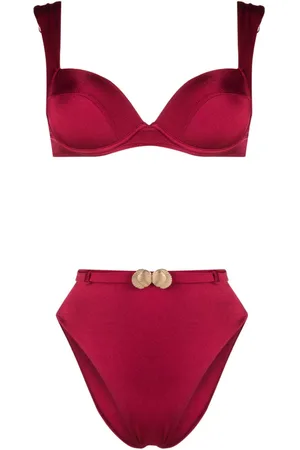 Noire Swimwear Shell-charm detail bikini set