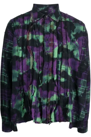 Pins & Needles Tie-dye pattern flannel shirt