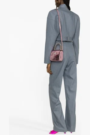 VERSACE La Medusa metallic leather mini bag