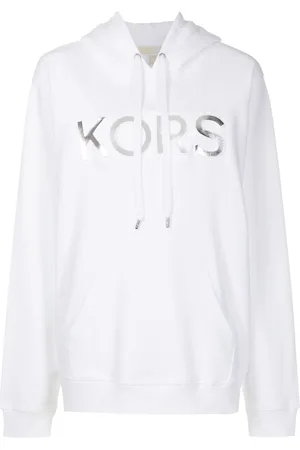 Michael Kors Oversized metallic-logo hoodie