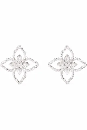 Roberto Coin 18kt gold Princess Flower stud earrings