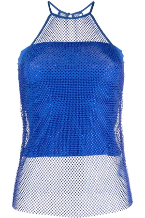 Patrizia Pepe Rhinestone-embellished sleeveless top