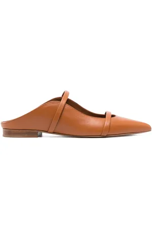 MALONE SOULIERS Maureen double-strap leather flats