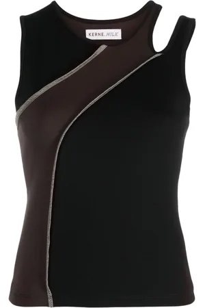 Kernemilk Hole fine-knit tank top