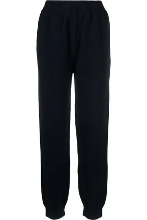 Msgm Logo-embroidered knitted trousers
