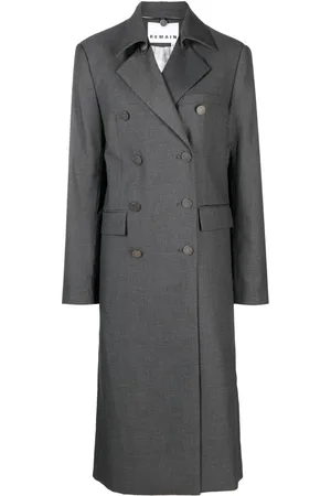 REMAIN Notched-lapel double-breasted coat