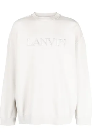 Lanvin Logo-embroidered cotton sweatshirt