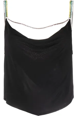 FLEUR DU MAL Crystal-embellished sleeveless top