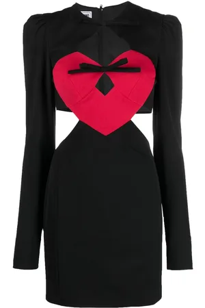 Moschino Heart-motif cut-out minidress