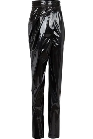 Balmain Asymmetric draped trousers