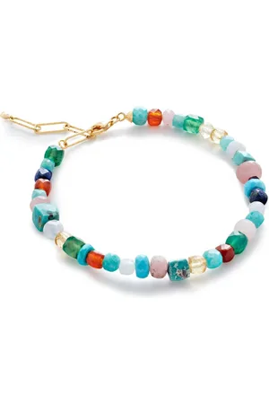 Monica Vinader Freedom gold vermeil beaded bracelet