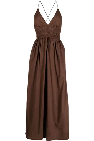 FAITHFULL THE BRAND Bisetta V-neck sleeveless maxi dress