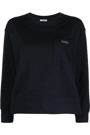 PESERICO SIGN Logo-patch cotton sweatshirt