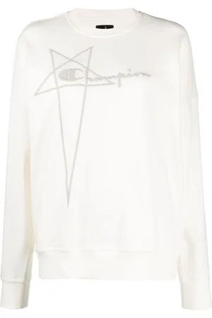 Rick Owens Embroidered-logo cotton sweatshirt