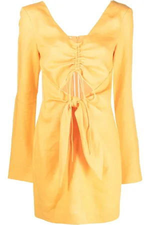 Nanushka Gilia ruched knot-detail minidress