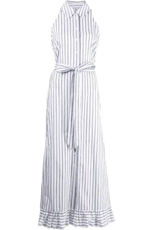 Evi Grintela Ava striped sleeveless maxi shirtdress