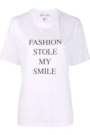 Victoria Beckham Slogan-print organic cotton T-shirt